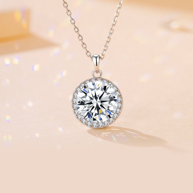 Sparkling Cubic Zirconia Silver Necklace 98I638802400