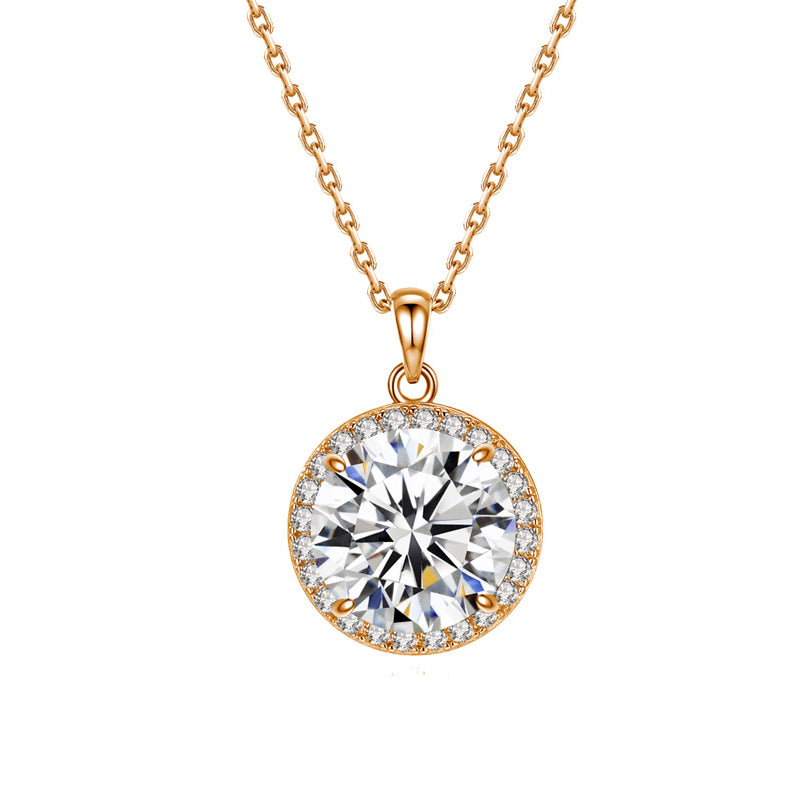 Sparkling Cubic Zirconia 14K Necklace 89I604002416