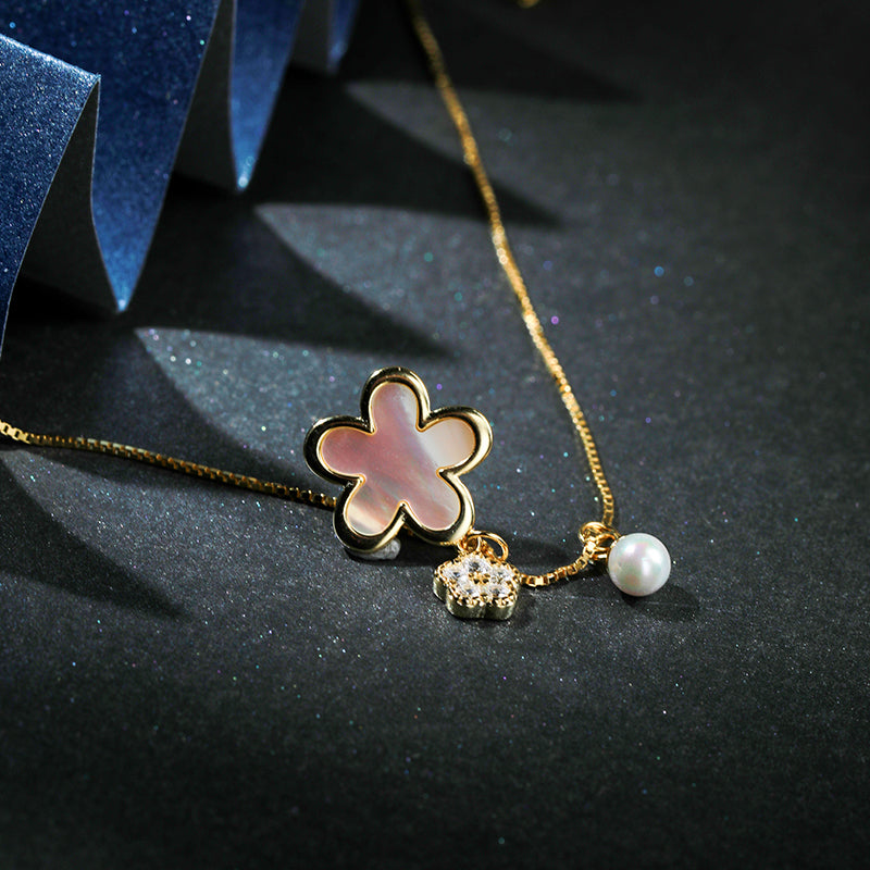 Pearl Peach Blossom Necklace 03I603606400