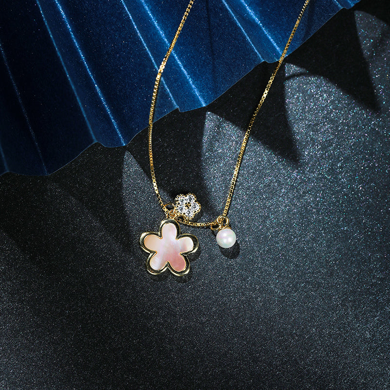 Pearl Peach Blossom Necklace 03I603606400