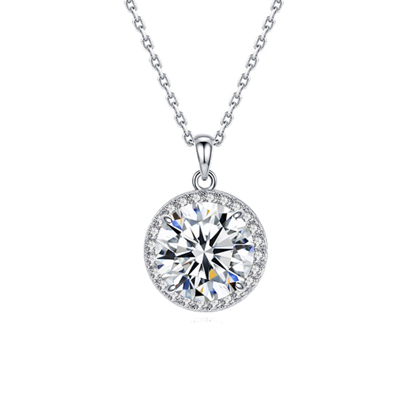 Sparkling Cubic Zirconia Silver Necklace 98I638802400