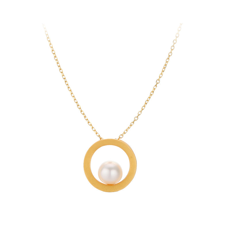 Pearl Hoop Necklace 03I601211400