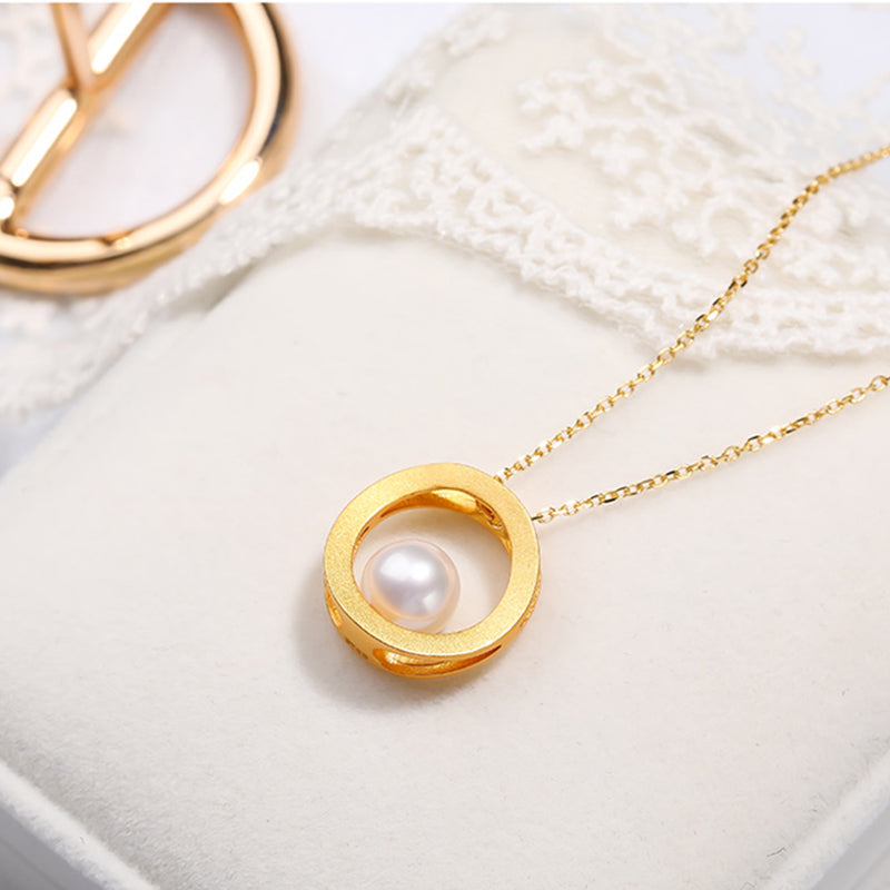 Pearl Hoop Necklace 03I601211400