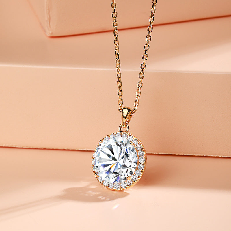 Sparkling Cubic Zirconia 14K Necklace 89I604002416